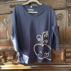 Marushksa - Navy Whale Shirt 2XL